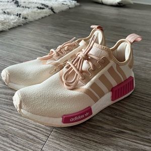 Women’s Brand New Pink & Cream Adidas NMD Sneakers
